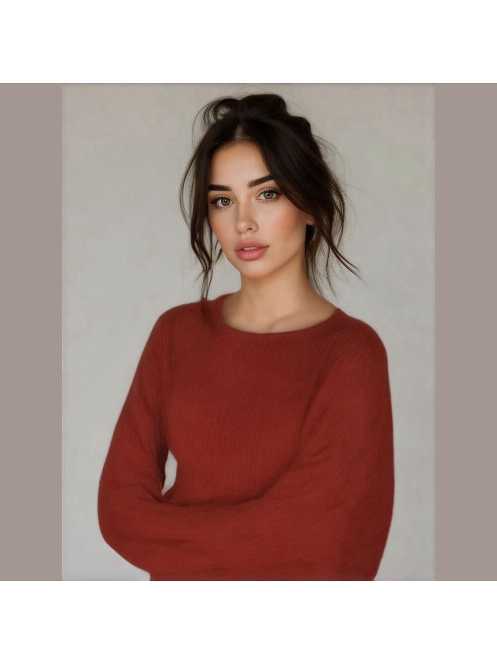 Vintage Express Tricot Red Mohair Blend Sweater Size Small
